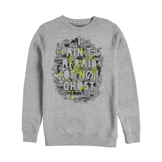 Men's Ghostbusters Ain't Afraid of No Ghost Collage  Adult Sweatshirt