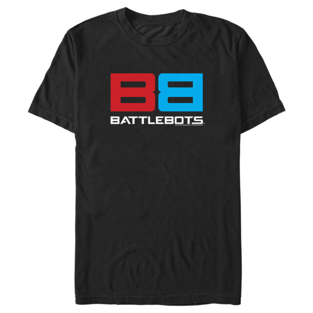 Men's Battlebots Red and Blue Logo  Adult T-Shirt