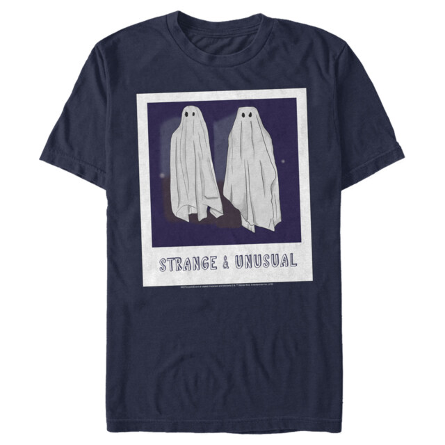 Men's Beetlejuice Halloween Strange and Unusual Ghost Photo  Adult T-Shirt