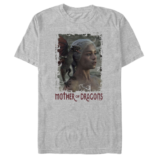 Men's Game of Thrones Daenerys Mother of Dragons Photo  Adult T-Shirt
