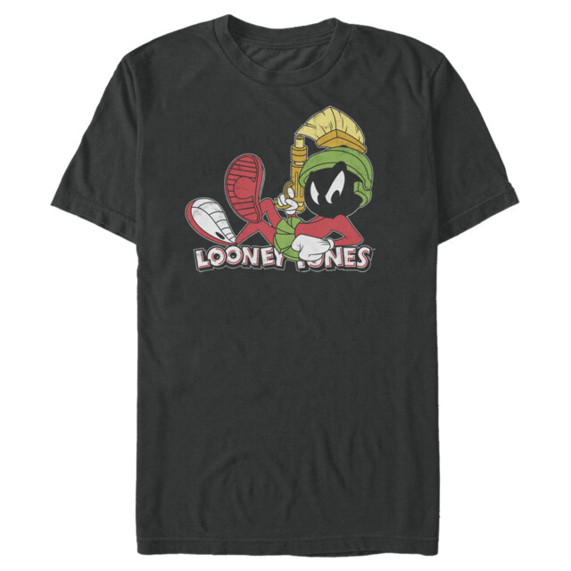 Men's Looney Tunes Marvin the Martian Attitude Pose  Adult T-Shirt