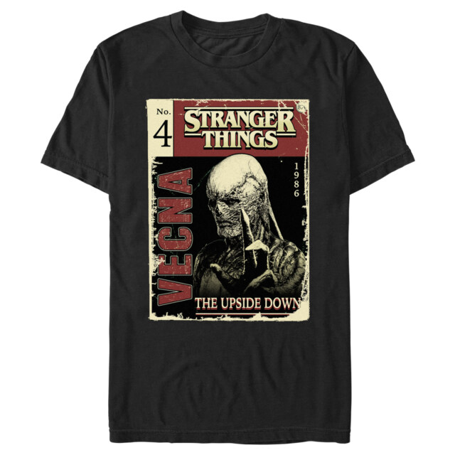 Men's Stranger Things Vecna Comic Book Cover  Adult T-Shirt
