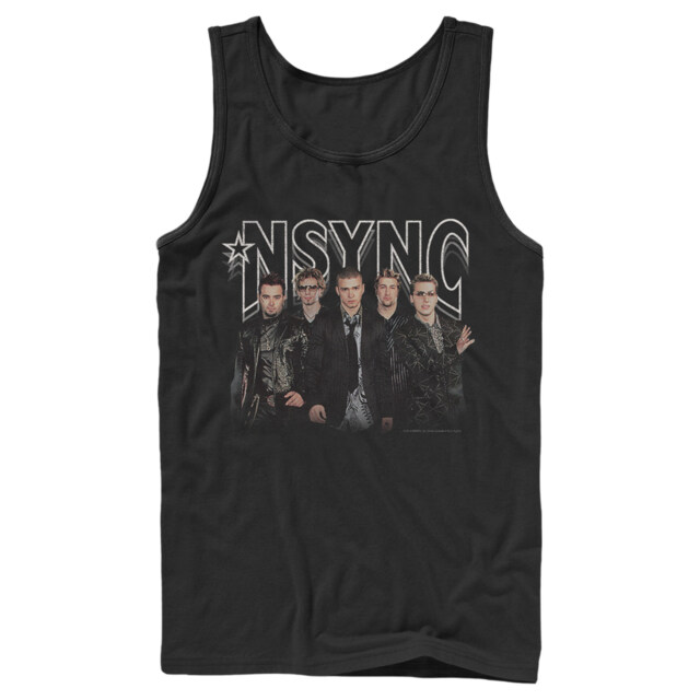 Men's NSYNC Rocker Band Pose  Adult Tank Top
