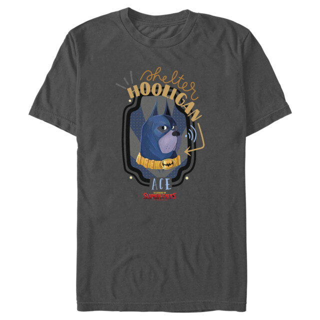 Men's DC League of Super-Pets Ace The Bat-Hound Shelter Hooligan  Adult T-Shirt