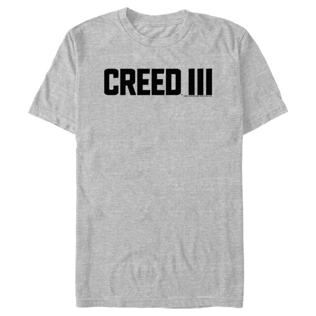 Men's Creed III Movie Logo Black  Adult T-Shirt