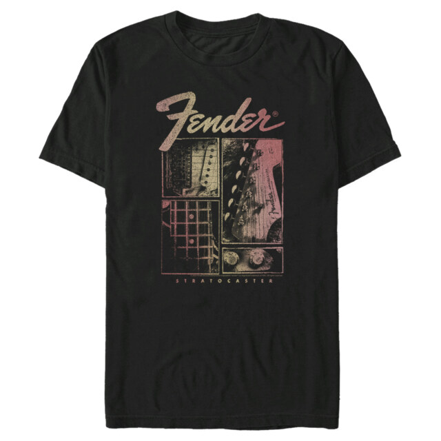 Men's Fender Sunburst Stratocaster  Adult T-Shirt