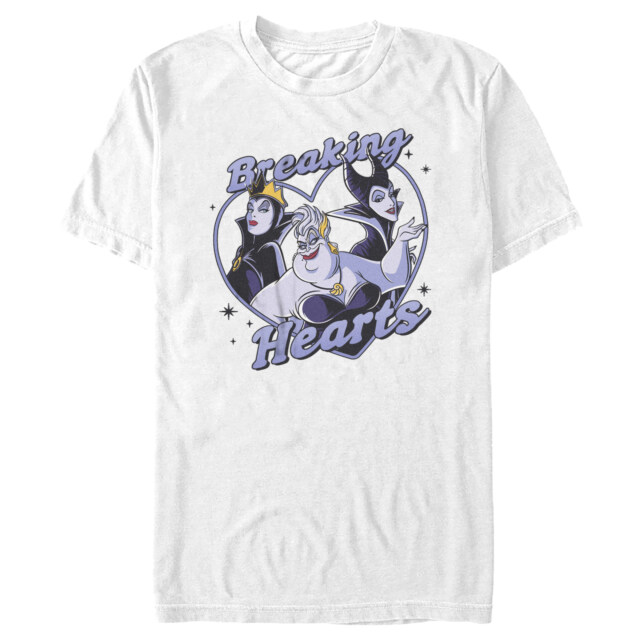 Men's Disney Villains Valentine's Day Breaking Hearts  Adult T-Shirt