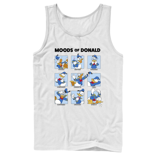 Men's Mickey & Friends Moods of Donald Duck  Adult Tank Top