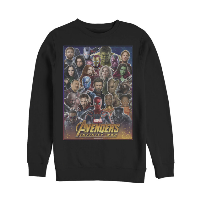 Men's Marvel Avengers: Infinity War Hero Collage  Adult Sweatshirt