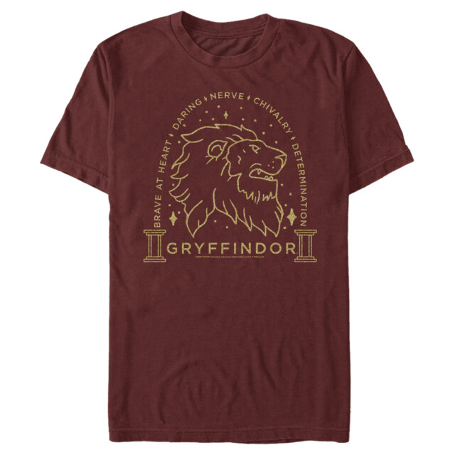 Men's Harry Potter Gryffindor House Emblem  Adult T-Shirt