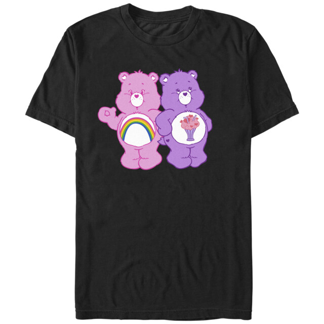 Men's Care Bears Chear Bear and Share Bear  Adult T-Shirt