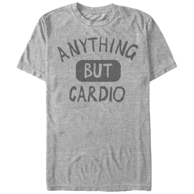 Women's CHIN UP Anything But Cardio  Adult Boyfriend Tee