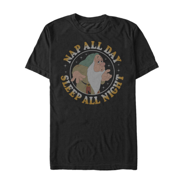 Men's Snow White and the Seven Dwarves Sleepy  Adult T-Shirt