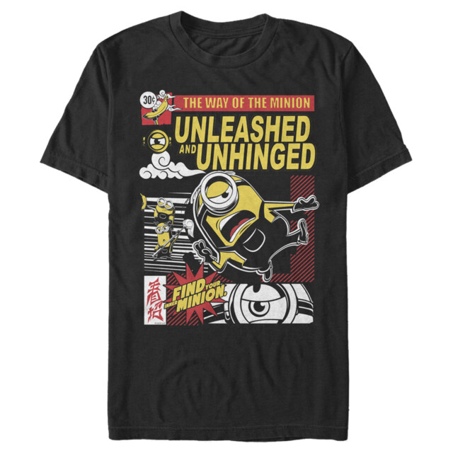 Men's Minions: The Rise of Gru Unleashed and Unhinged Poster  Adult T-Shirt