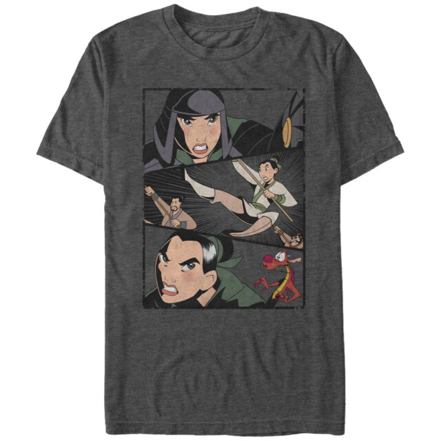 Men's Mulan Battle Panels  Adult T-Shirt