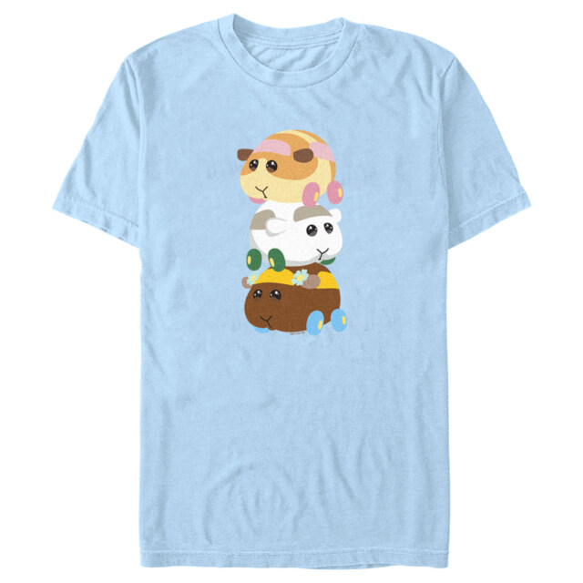 Men's Pui Pui Molcar Potato Shiromo and Choco Stack  Adult T-Shirt