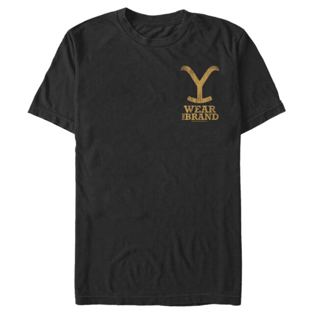 Men's Yellowstone Wear The Brand Pocket Logo  Adult T-Shirt
