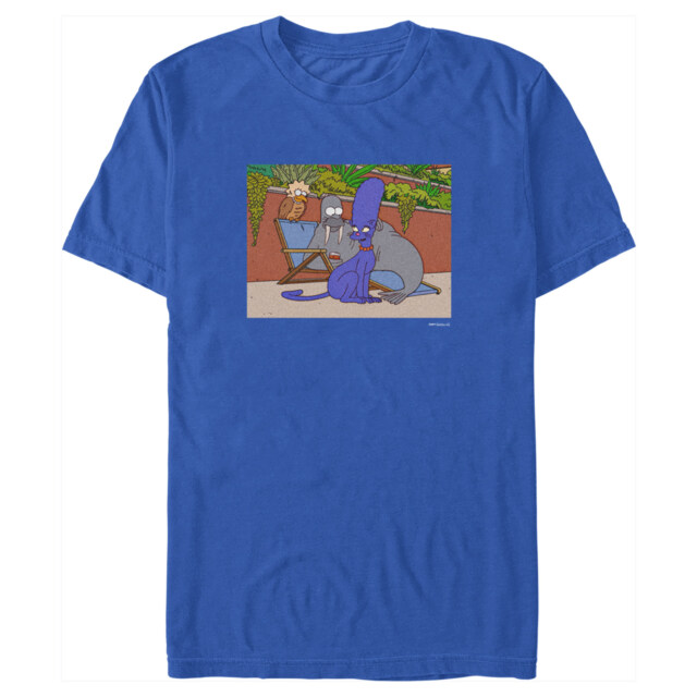 Men's The Simpsons Treehouse of Horrors Animals Scene  Adult T-Shirt