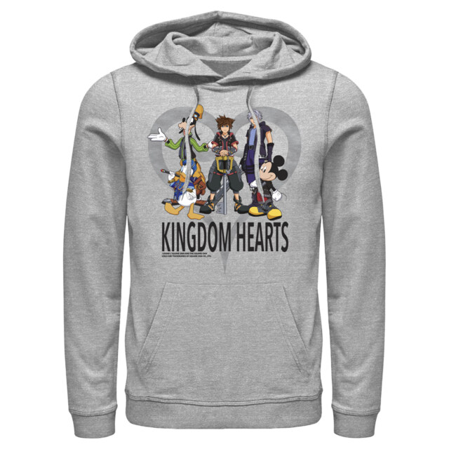 Men's Kingdom Hearts 3 Box Art  Adult Pull Over Hoodie