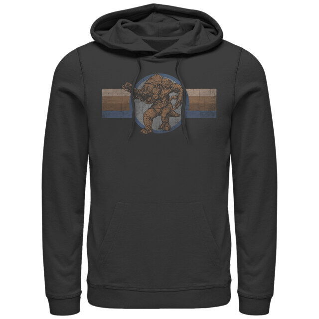 Men's Star Wars Retro Rancor  Adult Pull Over Hoodie