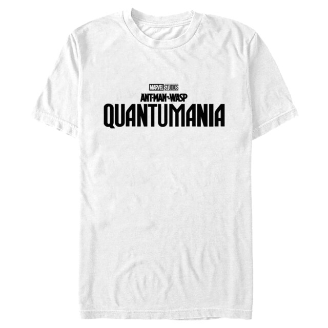 Men's Ant-Man and the Wasp: Quantumania Movie Logo Black  Adult T-Shirt
