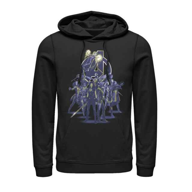 Men's Marvel Avengers: Endgame Heroine  Collage  Adult Pull Over Hoodie