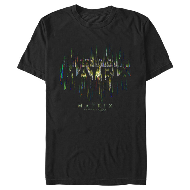 Men's The Matrix Resurrections Glitch in the Matrix  Adult T-Shirt
