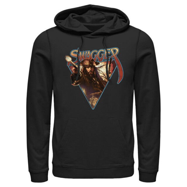 Men's Pirates of the Caribbean: Curse of the Black Pearl Jack Sparrow Swagger  Adult Pull Over Hoodie
