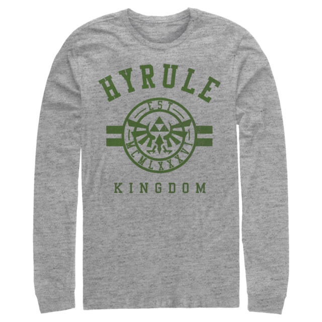 Men's Nintendo Legend of Zelda Hyrule Kingdom  Adult Long Sleeve Shirt