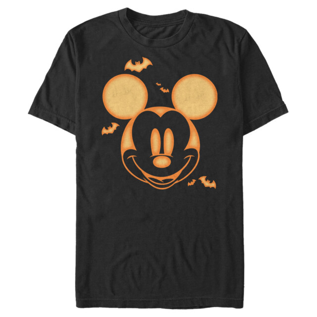 Men's Mickey & Friends Halloween Pumpkin Face  Adult T-Shirt