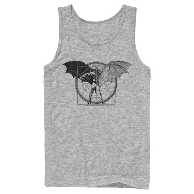 Men's Batman Caped Crusader Schematics  Adult Tank Top