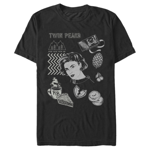 Men's Twin Peaks Iconic Symbols  Adult T-Shirt