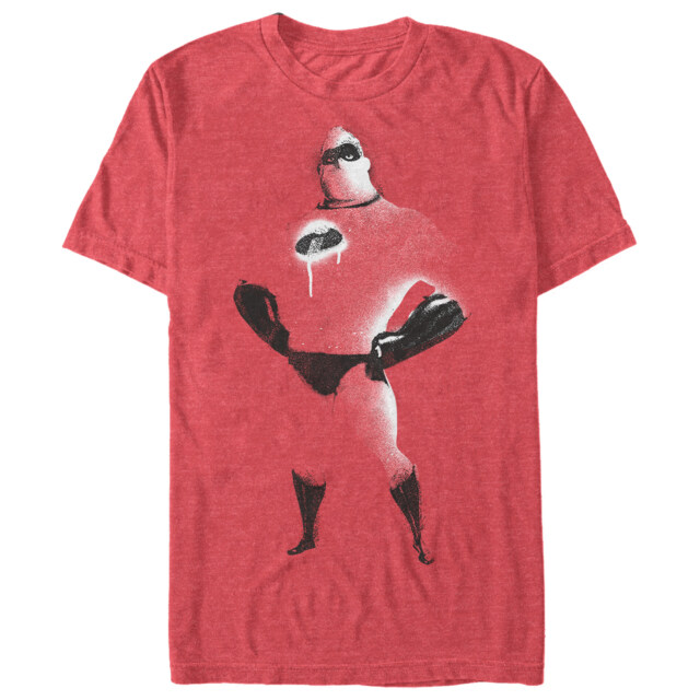 Men's The Incredibles Mr. Incredible Spray Paint Style  Adult T-Shirt