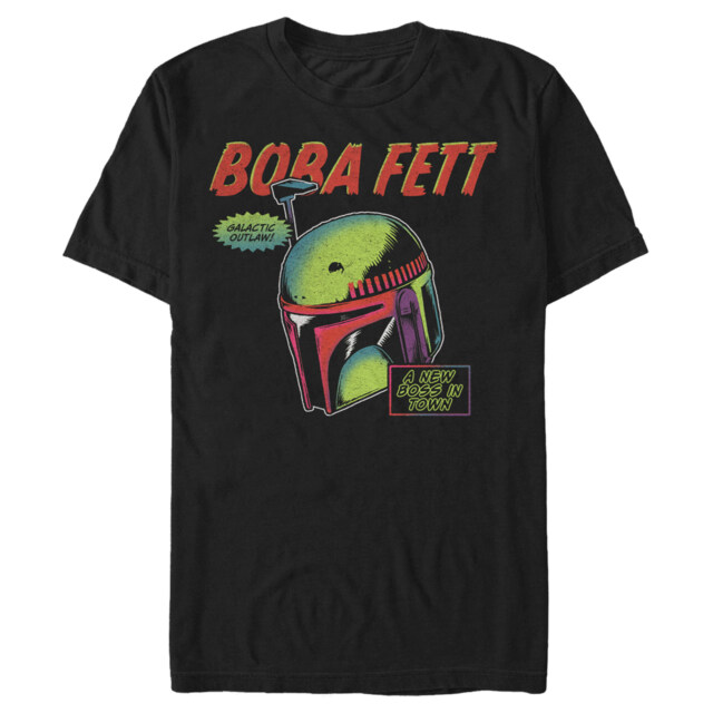 Men's Star Wars: The Book of Boba Fett A New Boss In Town  Adult T-Shirt