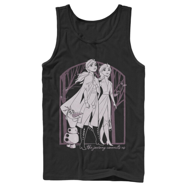 Men's Frozen 2 Sister Forest Frame  Adult Tank Top