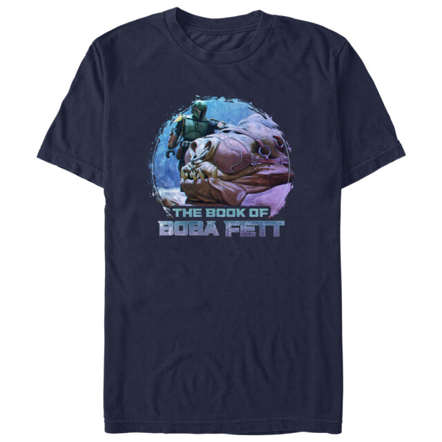 Men's Star Wars: The Book of Boba Fett Rancor and Boba  Adult T-Shirt