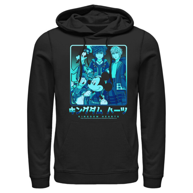 Men's Kingdom Hearts 3 Heroes In a Box  Adult Pull Over Hoodie