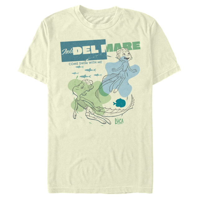 Men's Luca Isola Del Mare Come Swim With Me  Adult T-Shirt