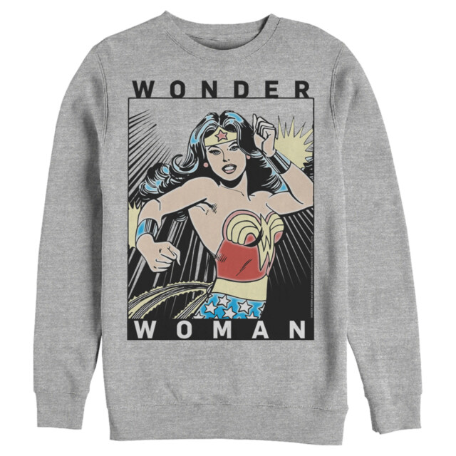 Men's Justice League Comic Poster  Adult Sweatshirt
