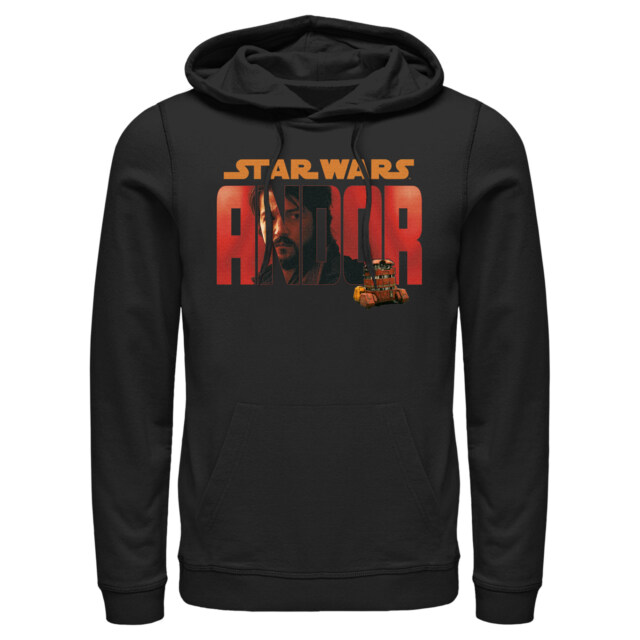 Men's Star Wars: Andor Cassian Red Logo  Adult Pull Over Hoodie
