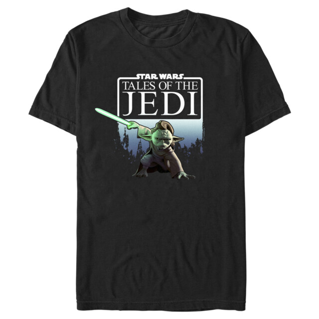 Men's Star Wars: Tales of the Jedi Yaddle Poster  Adult T-Shirt