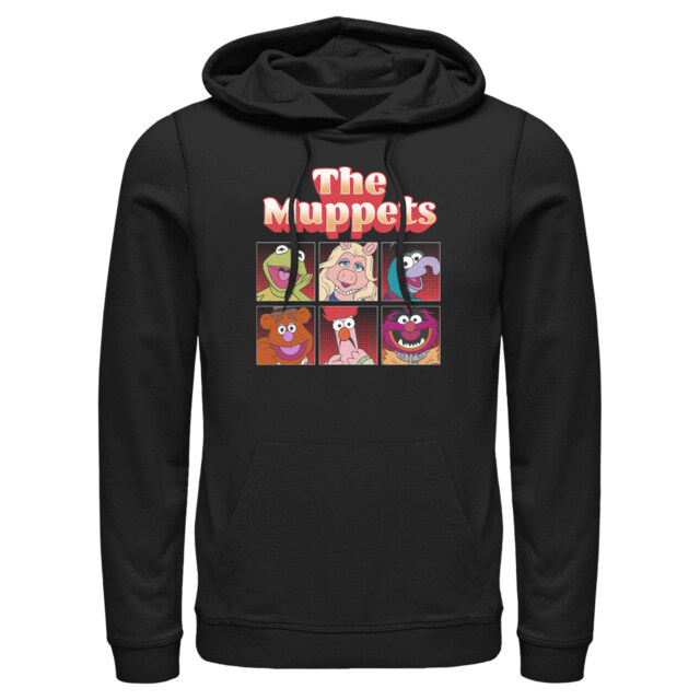 Men's The Muppets Boxed Characters  Adult Pull Over Hoodie