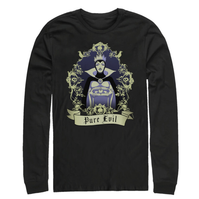 Men's Snow White and the Seven Dwarves Pure Evil Frame  Adult Long Sleeve Shirt