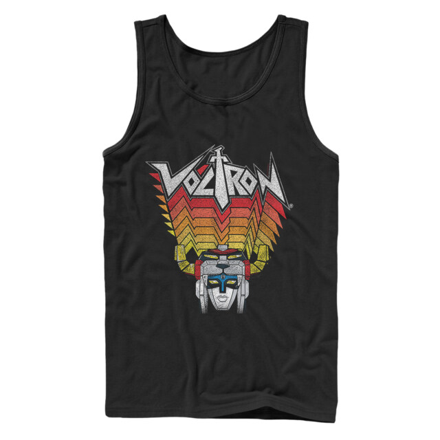Men's Voltron: Defender of the Universe Robot Stripes  Adult Tank Top