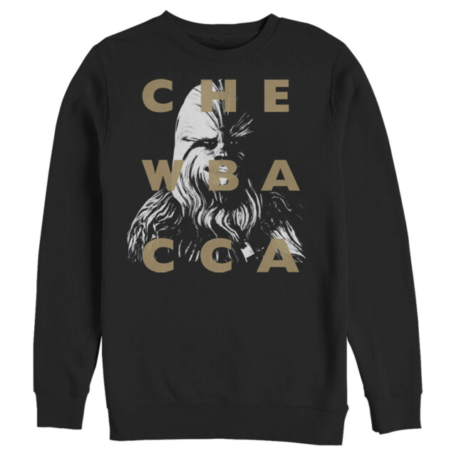 Men's Star Wars: The Clone Wars Chewbacca Text Overlay  Adult Sweatshirt