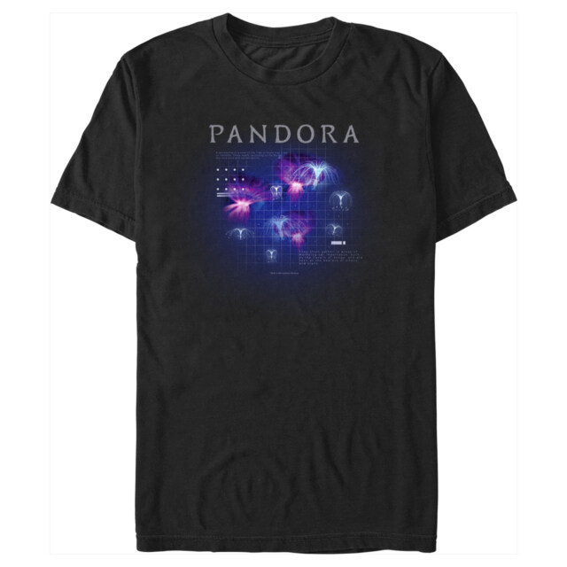 Men's Avatar Pandora Panopyra and Woodsprites Diagram  Adult T-Shirt
