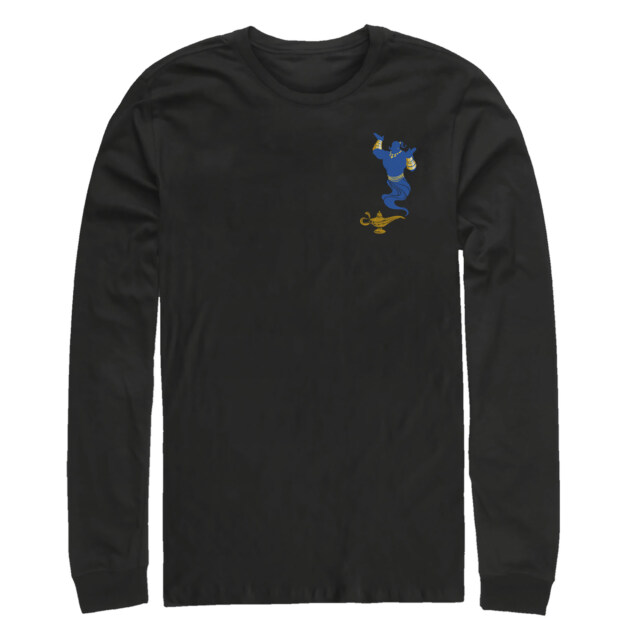 Men's Aladdin Genie Badge  Adult Long Sleeve Shirt