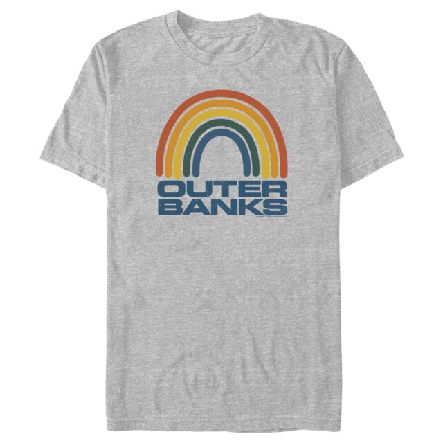 Men's Outer Banks Rainbow Logo  Adult T-Shirt