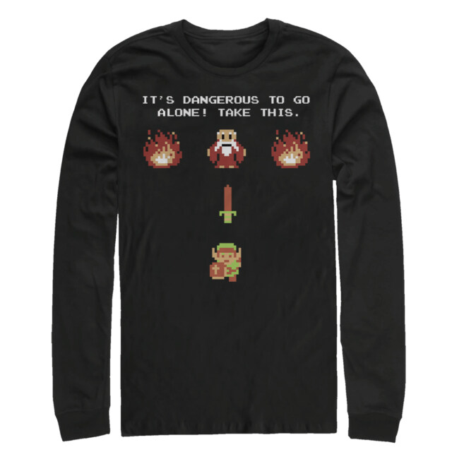 Men's Nintendo Legend of Zelda Take This  Adult Long Sleeve Shirt