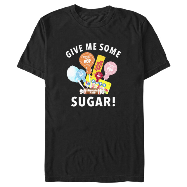 Men's Tootsie Roll Give Me Some Sugar Candy  Adult T-Shirt
